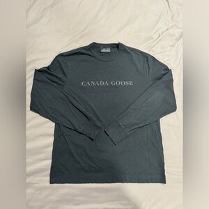 Unisex Canada Goose Long Sleeve Shirt, Black XS